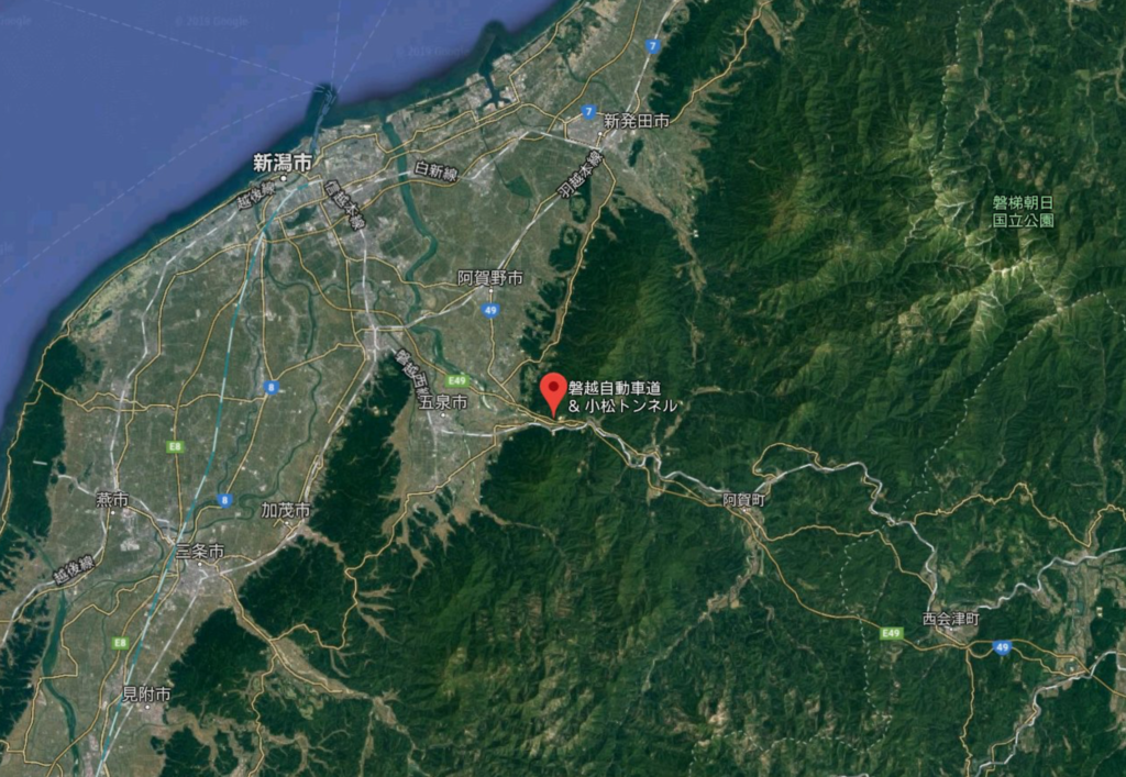 【顔画像】新潟県阿賀野市小松トンネル自動車事故！場所や原因は？